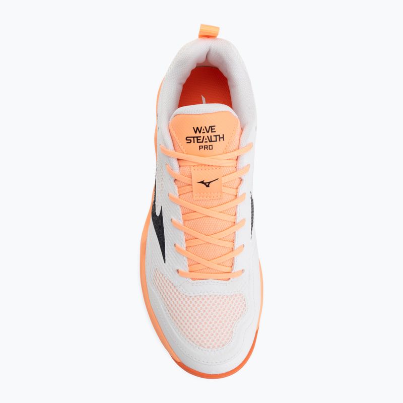 Кросівки гандбольні Mizuno Wave Stealth Pro white/black/flamingo coral 5