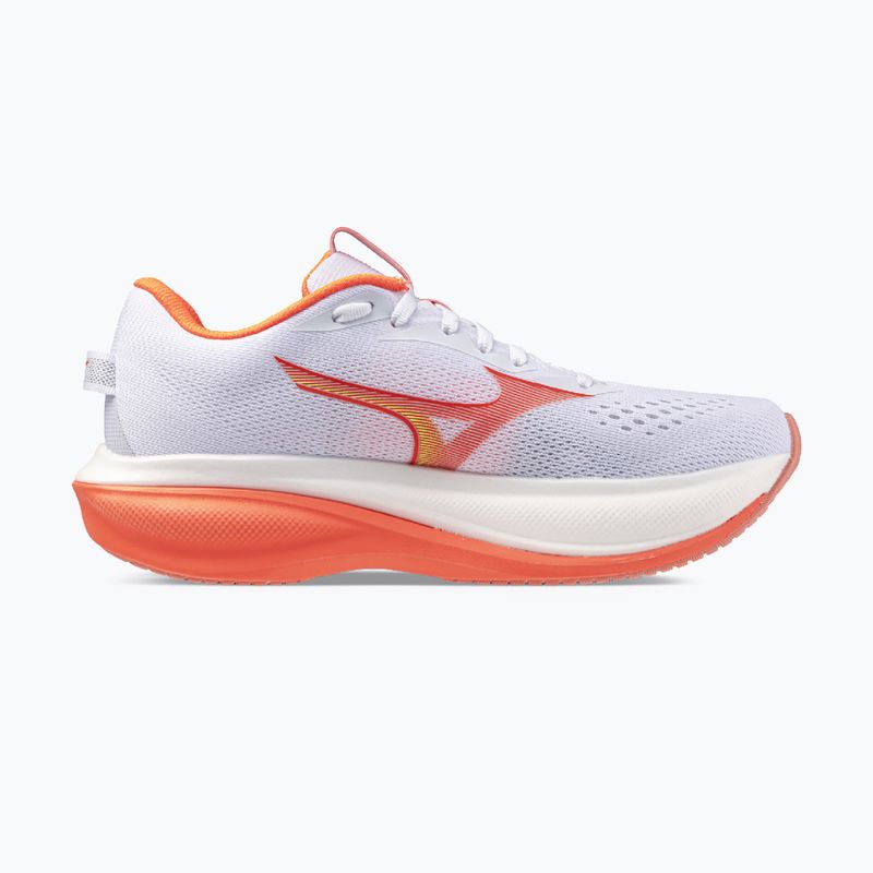 Кросівки для бігу жіночі Mizuno Wave Rider 30 white/flamingo coral/lime pulp 2