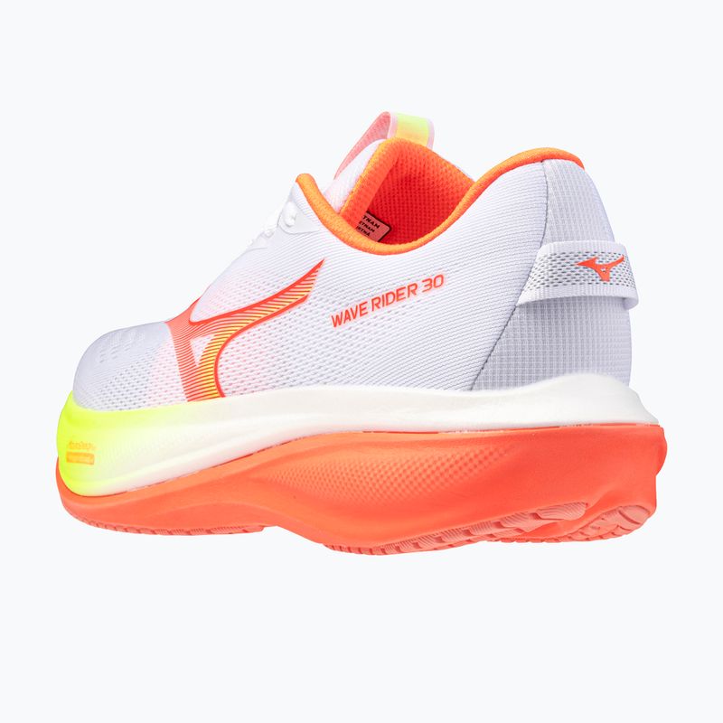 Кросівки для бігу жіночі Mizuno Wave Rider 30 white/flamingo coral/lime pulp 4