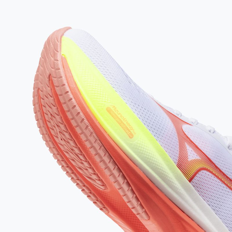 Кросівки для бігу жіночі Mizuno Wave Rider 30 white/flamingo coral/lime pulp 8