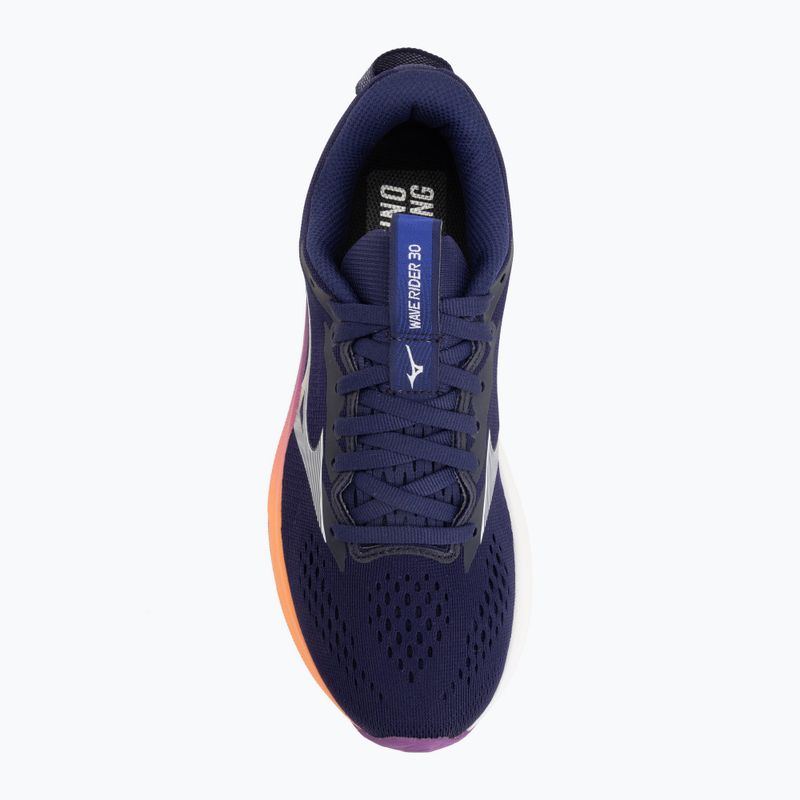 Кросівки для бігу жіночі Mizuno Wave Rider 30 rhodonite/white/firecracker 5