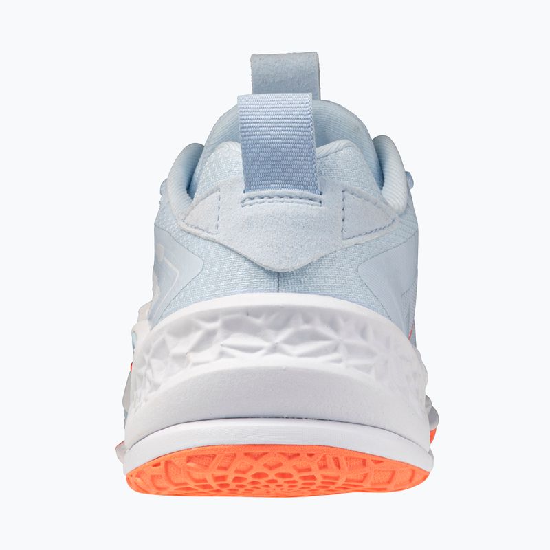 Кросівки гандбольні жіночі Mizuno Wave Stealth Neo 2.1 blue finch/lava orange/white 2
