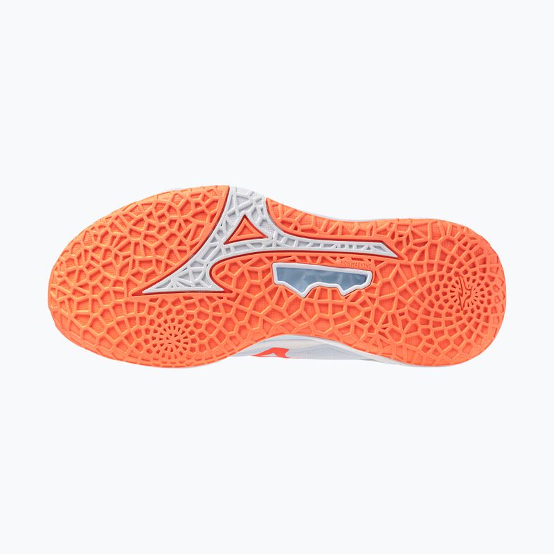 Кросівки гандбольні жіночі Mizuno Wave Stealth Neo 2.1 blue finch/lava orange/white 3