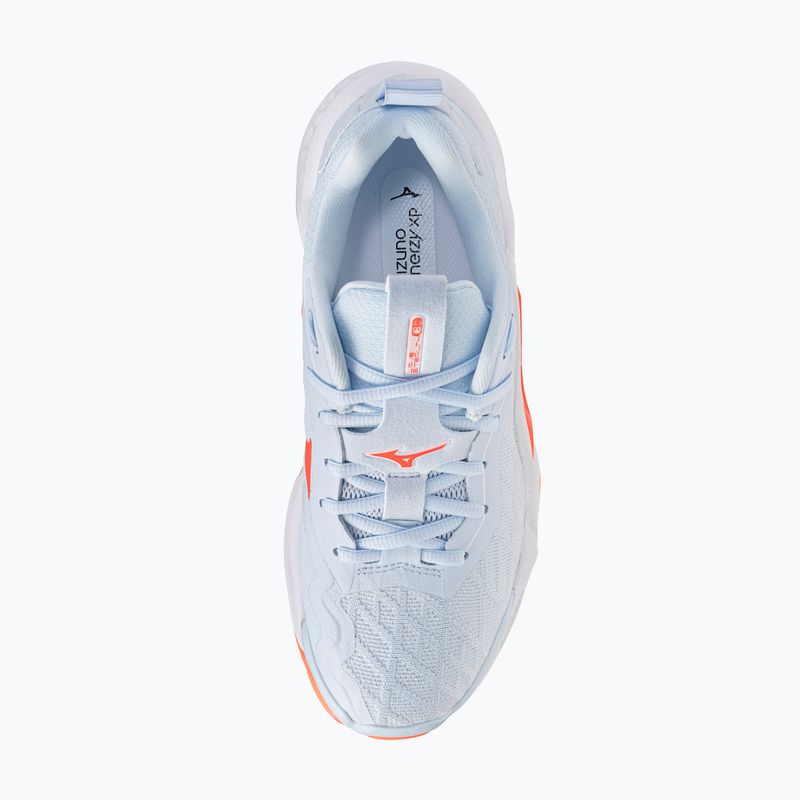 Кросівки гандбольні жіночі Mizuno Wave Stealth Neo 2.1 blue finch/lava orange/white 4