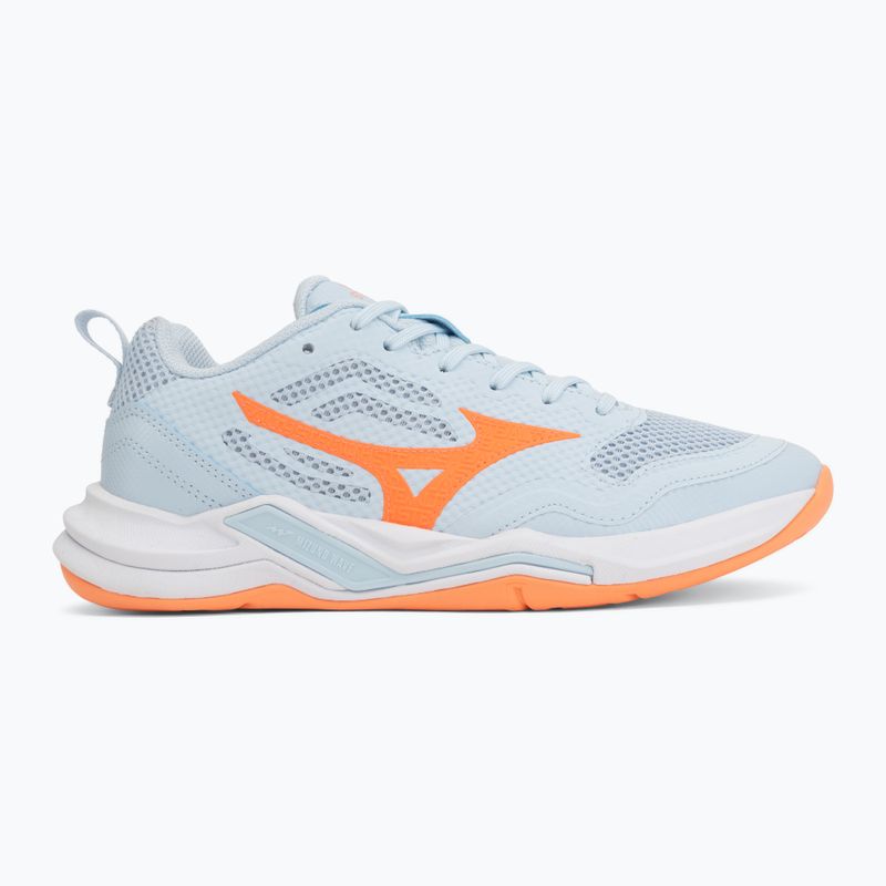 Кросівки гандбольні жіночі Mizuno Wave Stealth Pro blue finch/lava orange 2
