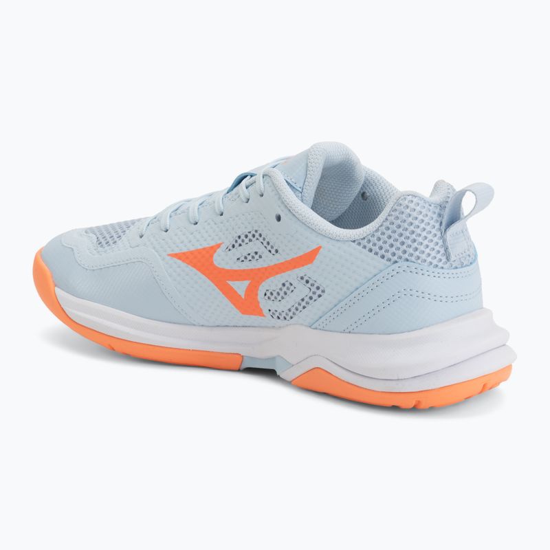 Кросівки гандбольні жіночі Mizuno Wave Stealth Pro blue finch/lava orange 3