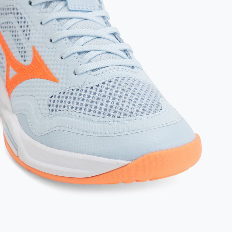 Кросівки гандбольні жіночі Mizuno Wave Stealth Pro blue finch/lava orange 7