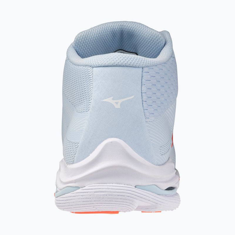 Кросівки волейбольні жіночі Mizuno Wave Lightning Pro Mid blue finch/lava orange/flamingo coral 3