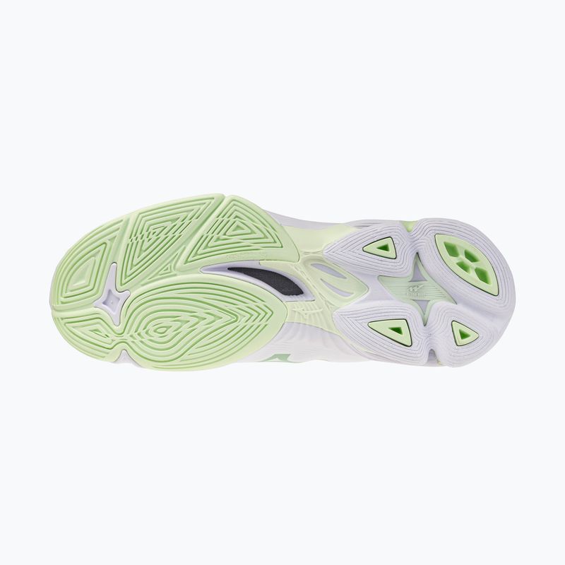 Кросівки волейбольні жіночі Mizuno Wave Lightning Pro Mid white/aqua gray/ambrosia 4