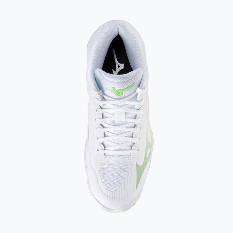 Кросівки волейбольні жіночі Mizuno Wave Lightning Pro Mid white/aqua gray/ambrosia 5