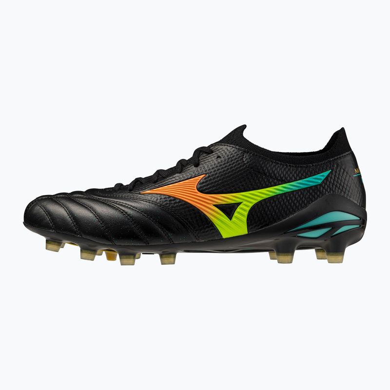 Кросівки футбольні Mizuno Morelia Neo V β Japan FG black/lava orange/arcadia