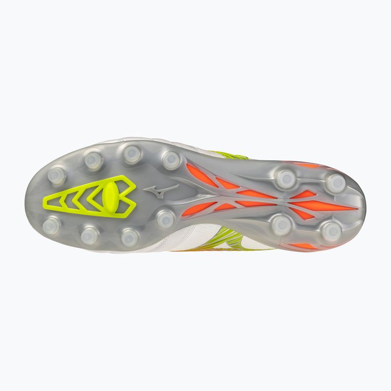 Кросівки футбольні Mizuno Morelia Neo V β Japan FG white/lava orange/evening primrose 2