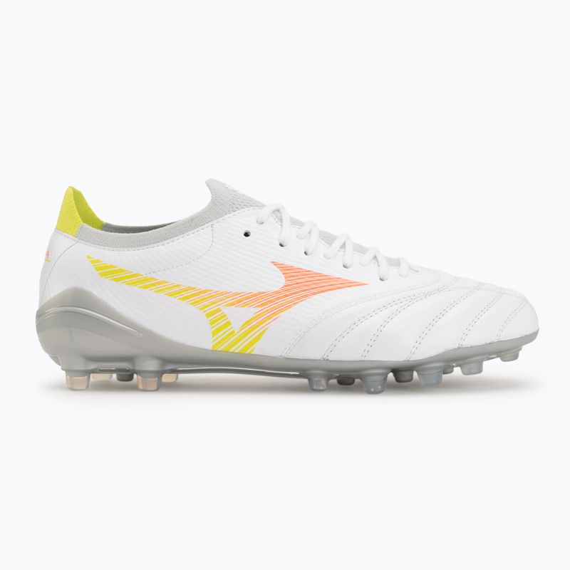 Кросівки футбольні Mizuno Morelia Neo V β Pro AG white/lava orange/evening primrose 2
