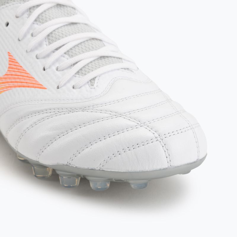 Кросівки футбольні Mizuno Morelia Neo V β Pro AG white/lava orange/evening primrose 7