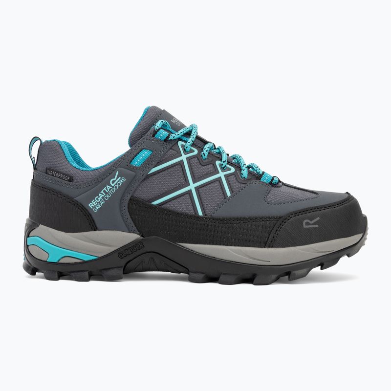 Черевики трекінгові жіночі REGATTA Samaris III Low seal grey/turquoise 2