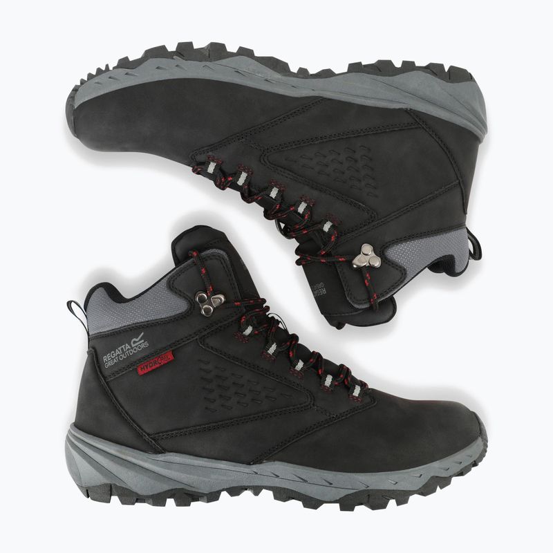 Черевики туристичні чоловічі REGATTA Amble black/rio red 12