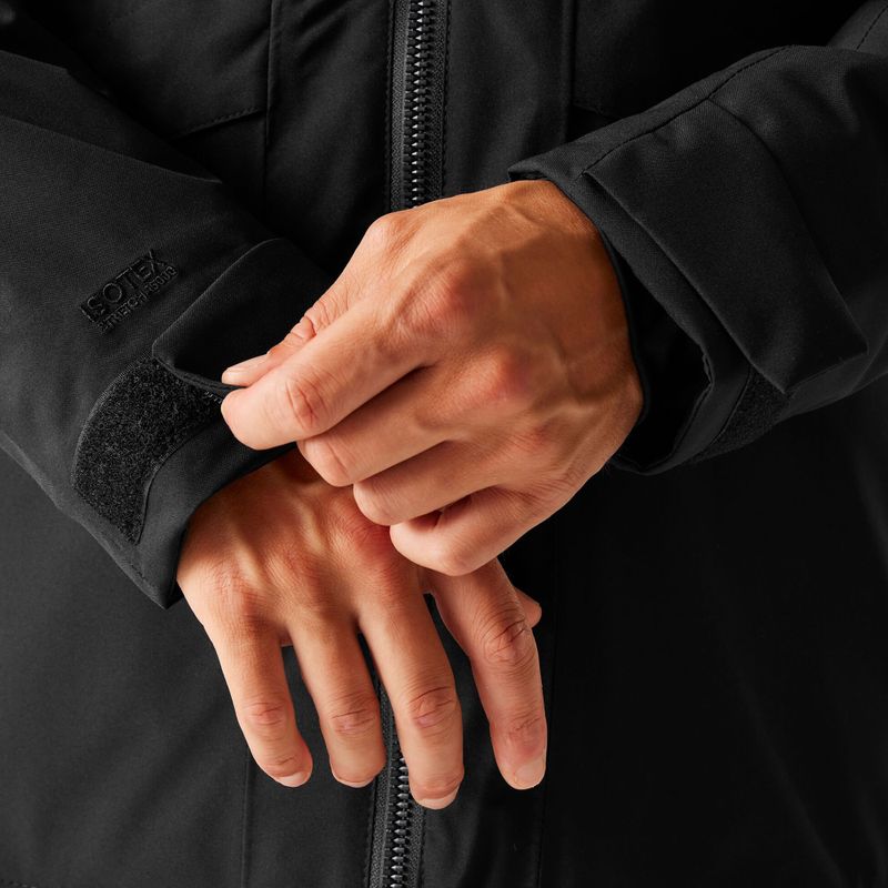 Чоловіча дощова куртка Regatta Balaton black/pumpkin spice 8