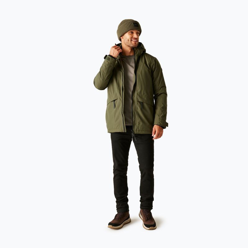 Чоловіча дощова куртка Regatta Balaton olive night/black 2