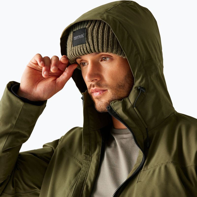 Куртка дощовик чоловіча Regatta Balaton olive night/black 4