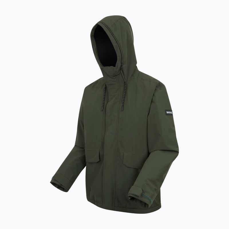 Чоловіча дощова куртка REGATTA Sterlings dark khaki/black 11