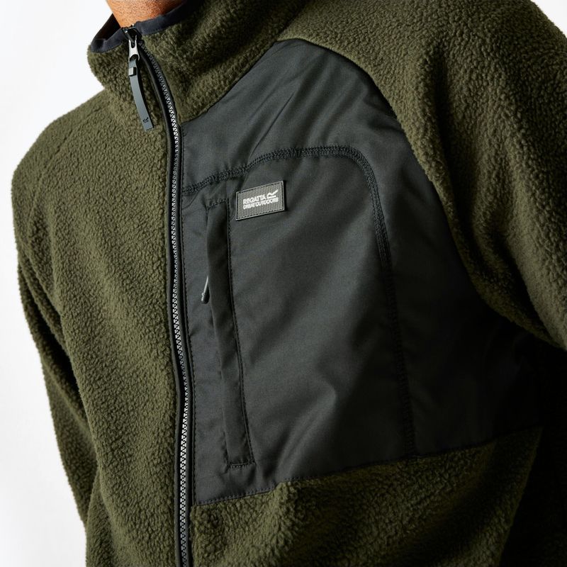 Чоловіча флісова кофта REGATTA Frankie Borg dark khaki 4