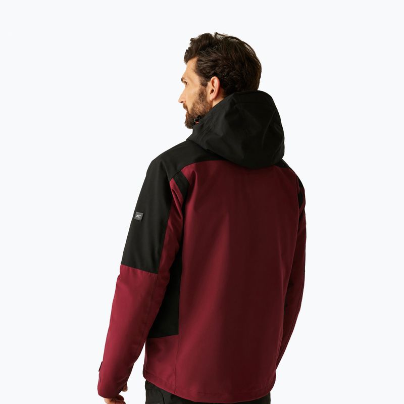 Куртка 3в1 чоловіча REGATTA Wentwood dark maroon/black 3