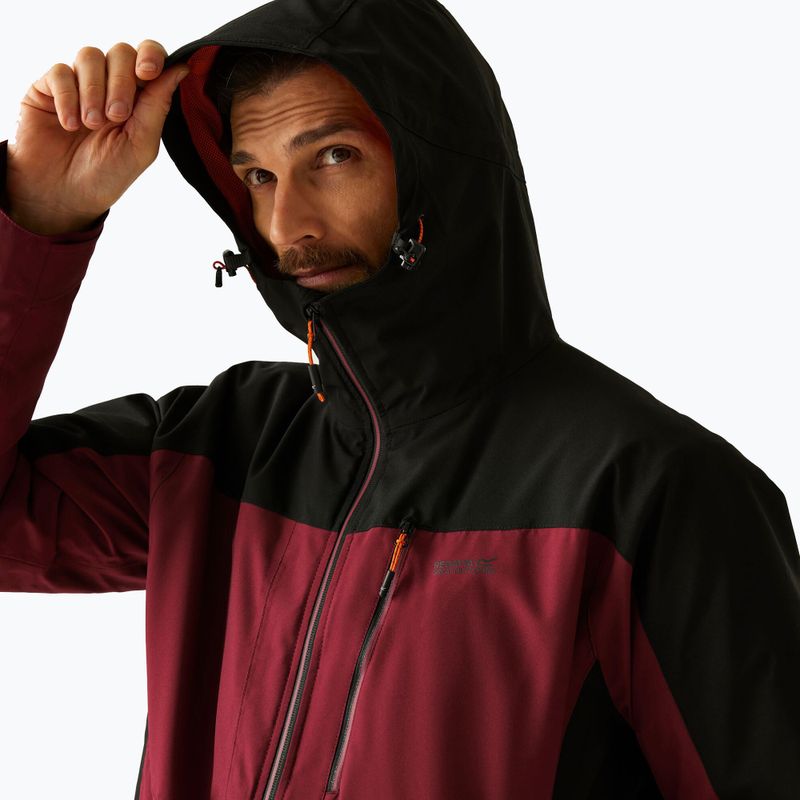 Куртка 3в1 чоловіча REGATTA Wentwood dark maroon/black 4