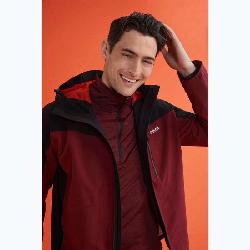 Куртка 3в1 чоловіча REGATTA Wentwood dark maroon/black 17