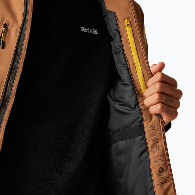 Куртка дощовик чоловіча REGATTA Highton Stretch Padded nut brown/black 8
