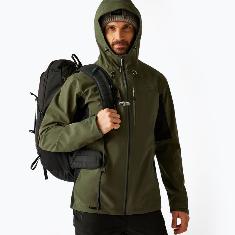 Куртка софтшелл чоловіча REGATTA Birchdale II olive night/black 4