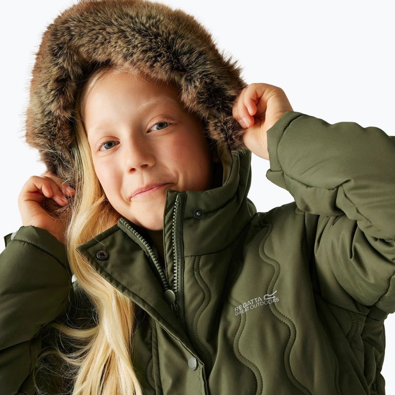 Пальто утеплене дитяче Regatta Fabrizia II olive night 7