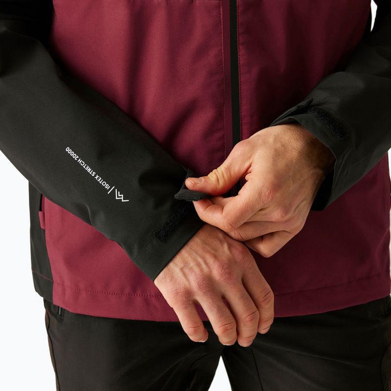 Куртка 3в1 чоловіча REGATTA Sacramento dark maroon/black 7