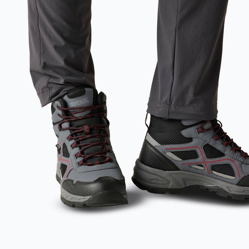 Взуття туристичне чоловіче REGATTA Vendeavour granite/rio red 8