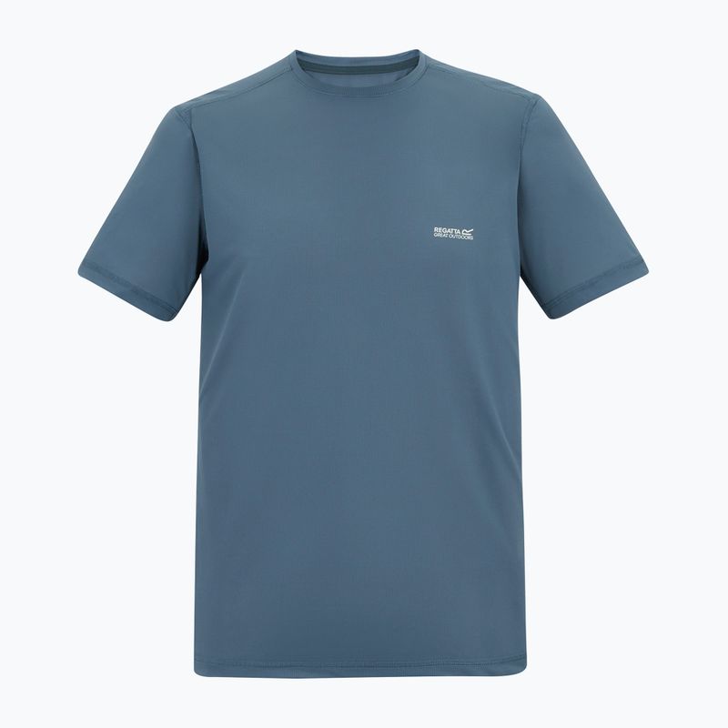 Чоловіча трекінгова футболка REGATTA Mindoi Anti Insect china blue 5