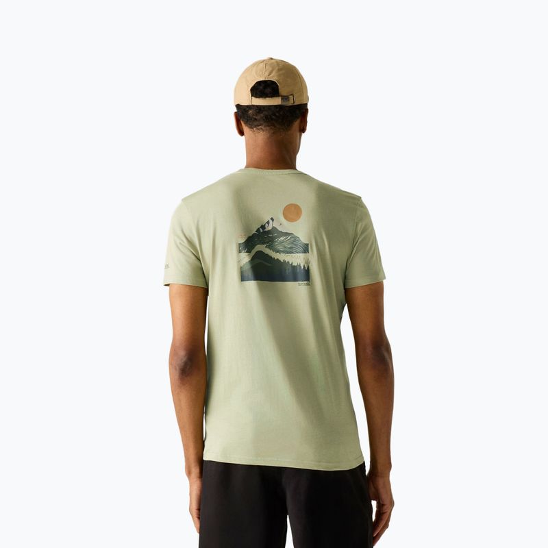 Футболка трекінгова чоловіча REGATTA Breezed light sage 3