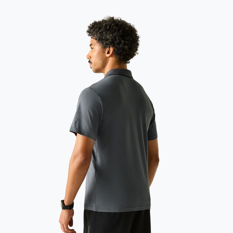 Футболка трекінгова чоловіча REGATTA Polo Maverikstretch dark storm 3