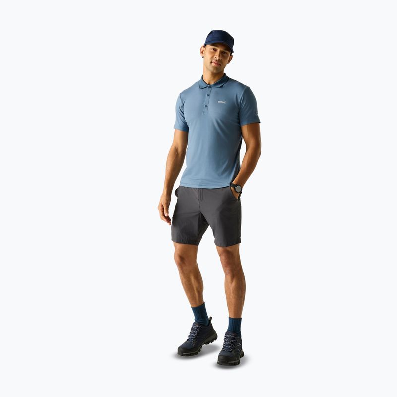 Футболка трекінгова чоловіча REGATTA Polo Maverikstretch china blue 2