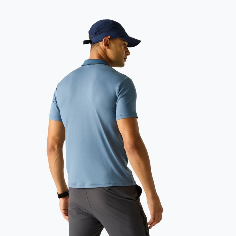 Футболка трекінгова чоловіча REGATTA Polo Maverikstretch china blue 3