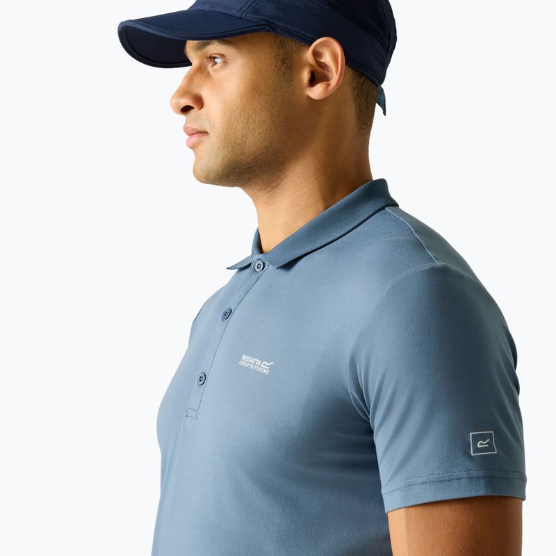 Футболка трекінгова чоловіча REGATTA Polo Maverikstretch china blue 4