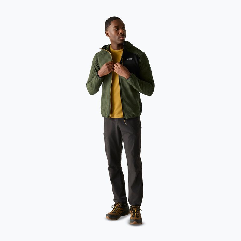 Кофта флісова чоловіча REGATTA Alven dark khaki/black 2