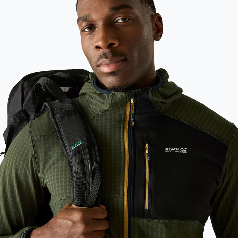 Кофта флісова чоловіча REGATTA Alven dark khaki/black 4