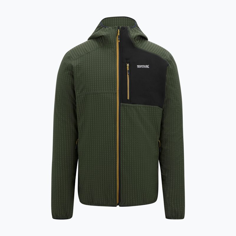 Кофта флісова чоловіча REGATTA Alven dark khaki/black 5