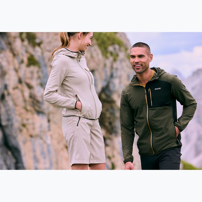 Кофта флісова чоловіча REGATTA Alven dark khaki/black 9