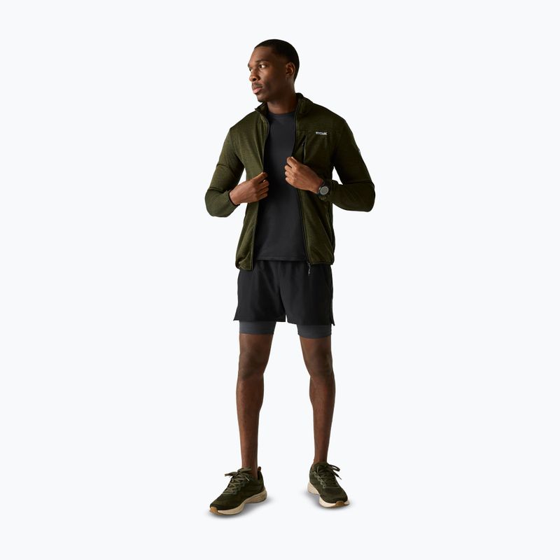 Кофта трекінгова чоловіча REGATTA Hillden Midlayer dark khaki 2