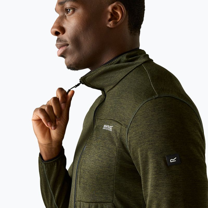 Кофта трекінгова чоловіча REGATTA Hillden Midlayer dark khaki 4