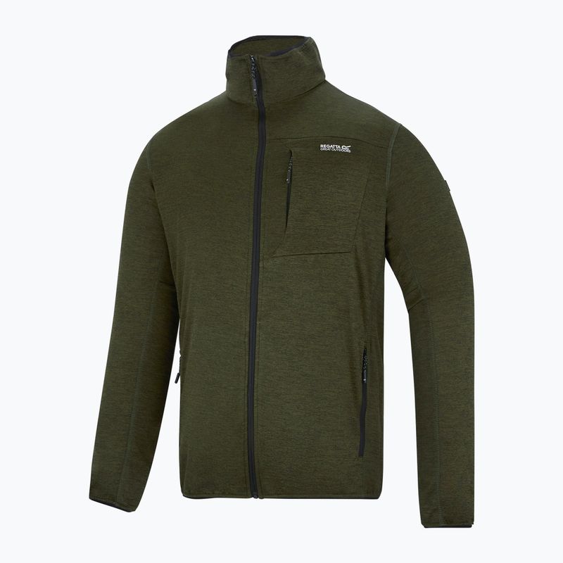 Кофта трекінгова чоловіча REGATTA Hillden Midlayer dark khaki 7