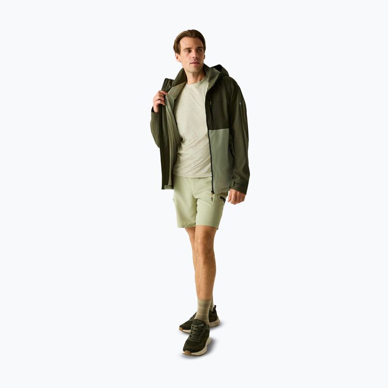 Куртка дощовик чоловіча REGATTA Waterproof Shell Bosfield light sage/dark khaki 6