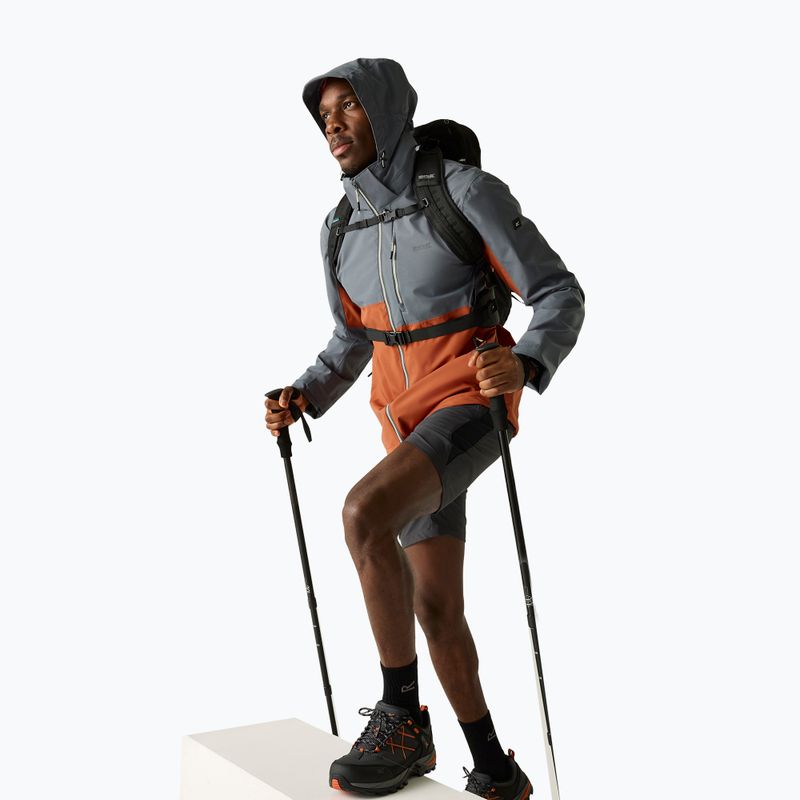 Куртка дощовик чоловіча REGATTA Waterproof Shell Bosfield brick/dark storm 6