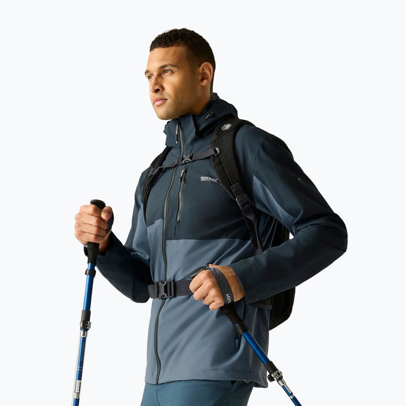 Куртка дощовик чоловіча REGATTA Waterproof Shell Bosfield china blue/night sky 5