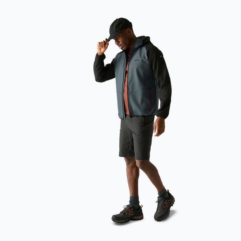 Куртка софтшелл чоловіча REGATTA Arec III dark storm/black 2